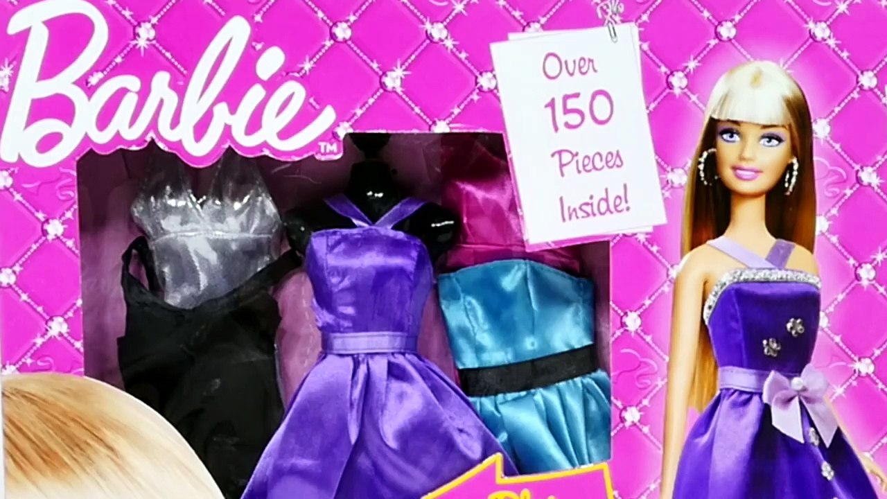 150 Piece Barbie Fashion Plain to Frozen Fabulous Dress Up Disney s Princess Anna Designer Princesa