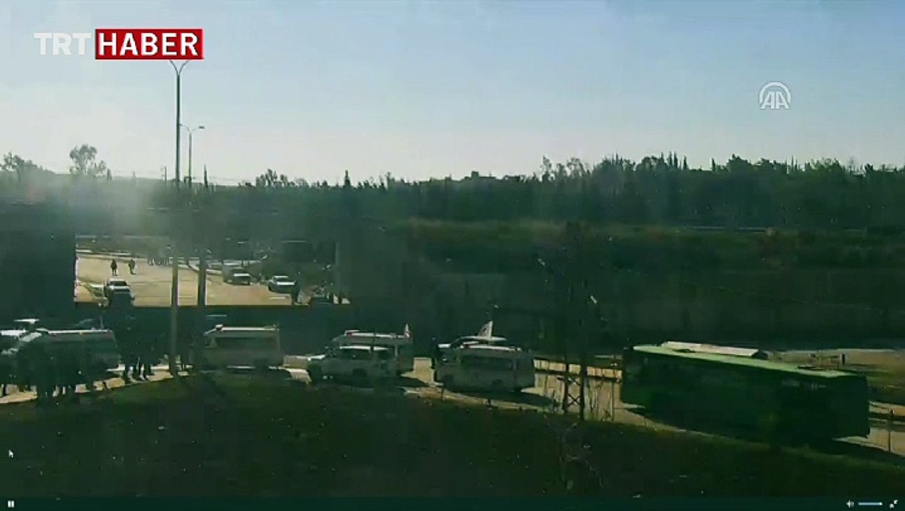 Halep'teki ilk konvoy yeniden harekete geçti