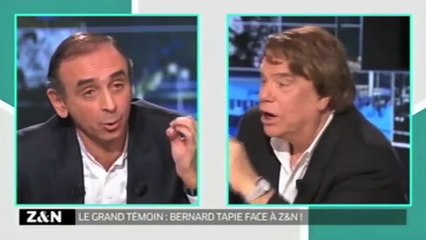 Zemmour traite Tapie de "ringard" qui veut lui "en mettre une"