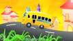Wheels On the Bus Go Round & Round - Nursery Rhymes With Lyrics - Cartoon Animation Songs