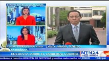 Estudio revela que el 82 % de los cubanos exiliados en Miami están a favor de condicionar diálogo con Castro