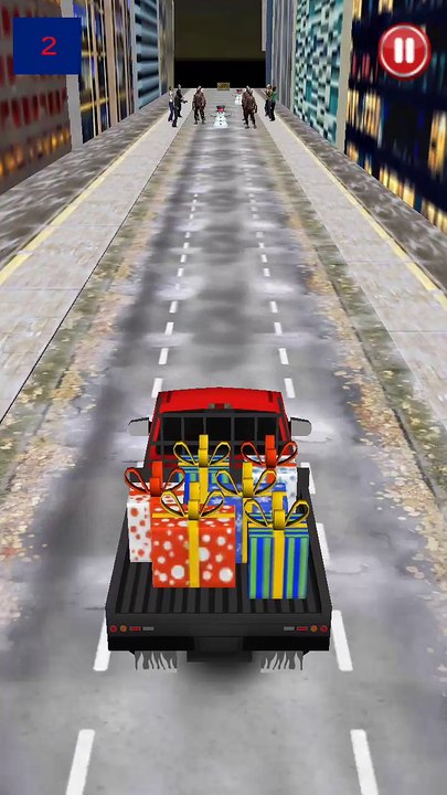 Christmas Santa Truck Runner