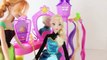 Frozen Elsa and Anna Give Rapunzel a Hair Salon Makeover Tangled Meets Disney Frozen DisneyCarToys