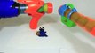 Play Doh Cookie Monster Getting Shot By Nerf Reactor Gun Playdough Sesame Street Cookie Monster
