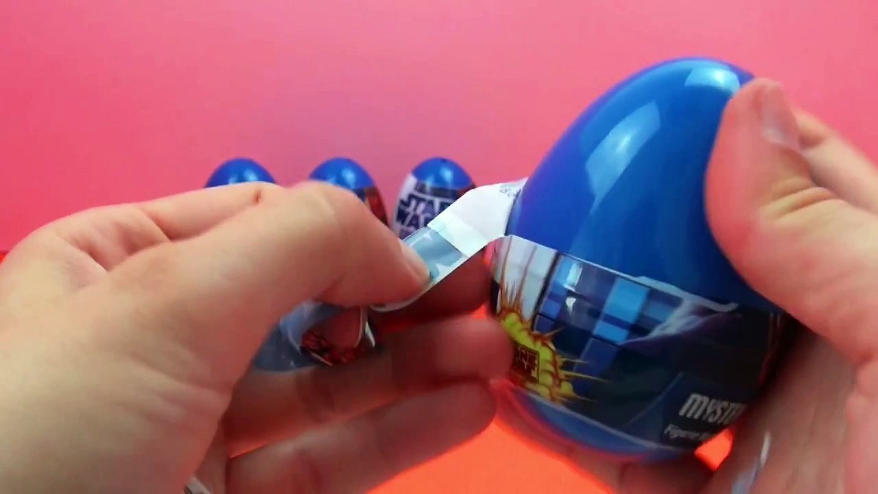 Surprise Eggs 7 Star Wars Anakin/ Captain Rex/ Commander Cody/ Obi-Wan Kenobi/ Yoda/ Count Dooku