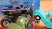 Mater and Hot Wheels Color Shifters Monster Jam King Krunch Color Changers Disney Cars Toy Review