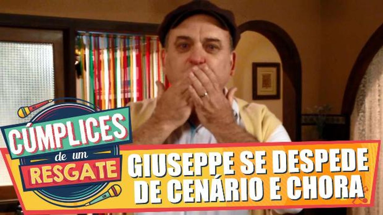 Ator Vicentini Gomez chora ao se despedir de cenário de Cúmplices