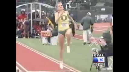 Brianne Theisen slow women's long jump