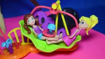 Lila and Polly Have Fun at The Park Polly Pocket Wall Party Pet Park Playset