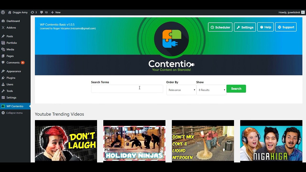 WP Contentio Demo