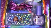 Disney Princess Sofia the First Lip Gloss Amulette! Lip GLoss Charm Bracelet Nail Polish! Beauty Set