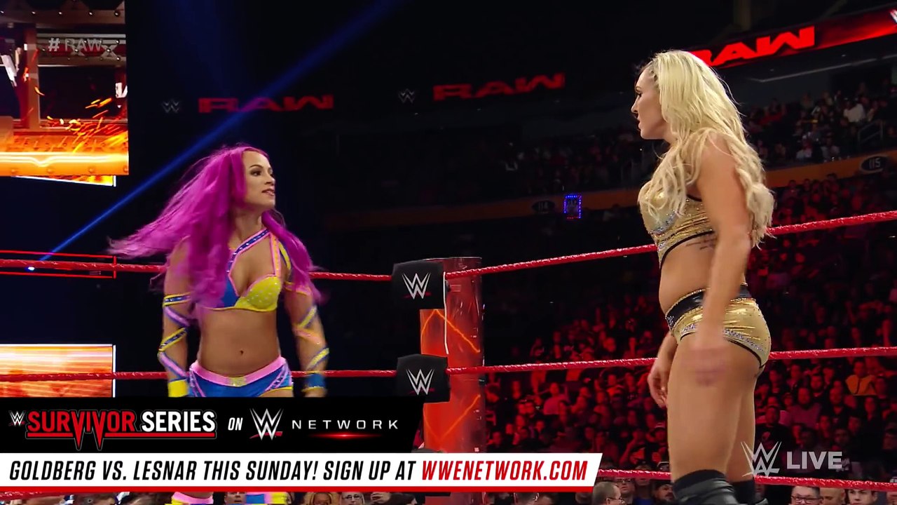 Charlotte Flair & Sasha Banks vs. Alicia Fox & Nia Jax- Raw, Nov. 14, 2016