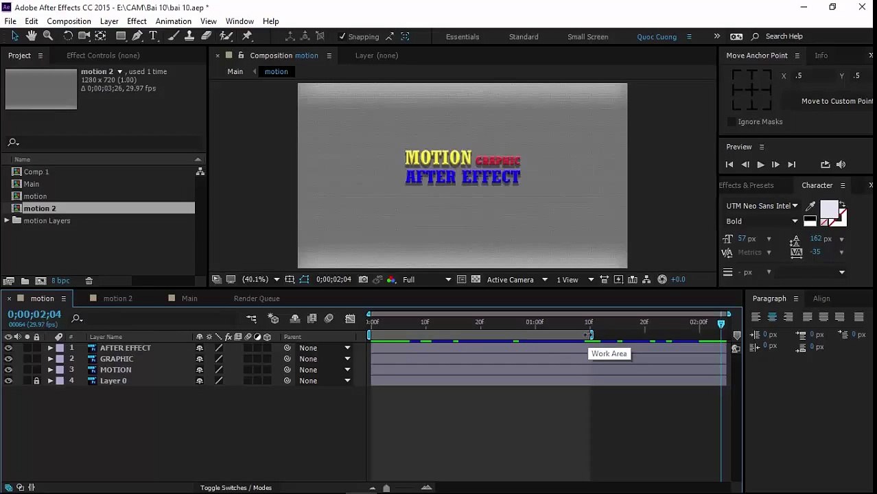10.[Hướng dẫn] Bài 10-Render và các thuộc tính Render setting After Effect CC 2015