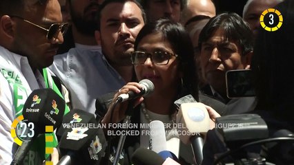 In 60 Seconds: Venezuelan FM Blocked from Mercosur