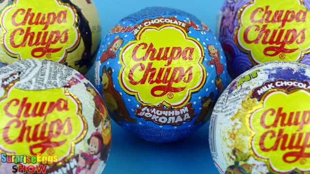 5 Surprise Eggs Chupa Chups Surprise TMNT, Маша и Медведь, MLP, Dragons, Masha i Medved