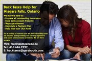 Niagara Falls , Back Taxes Canada.ca , 416-626-2727 , taxes@garybooth.com _ CRA Audit, Tax Returns