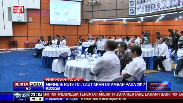 Menhub Tambah Rute Tol Laut Tahun 2017