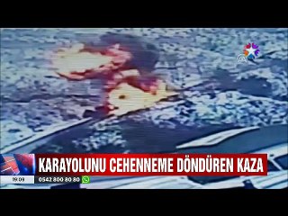 Giresun'da Karayolunu Cehenneme çeviren Tır kazası