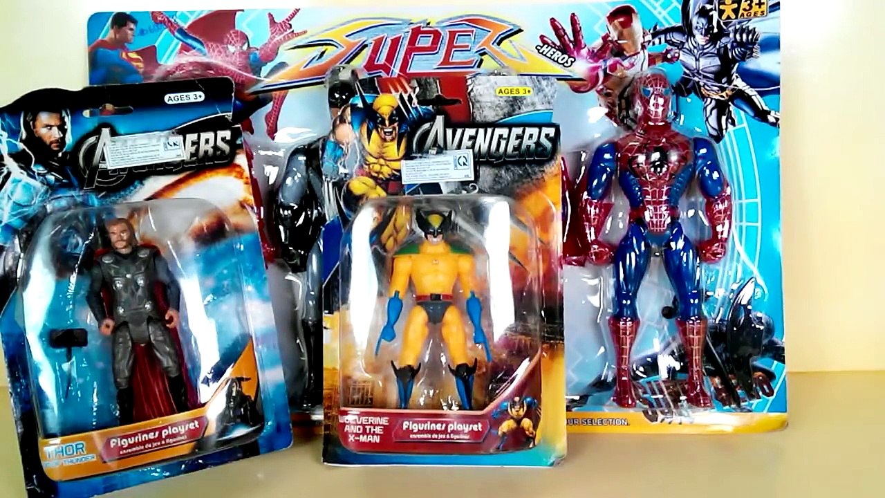Superhero toys collection | spiderman vs superman vs Batman toys, Loki, Thor, Iron man action figure