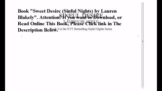 Download Sweet Desire (Sinful Nights) ebook PDF