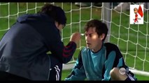 funny football moments : football Player saves all penalties with his face