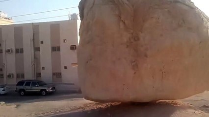 Fake Floating Stone in Saudi Arabia