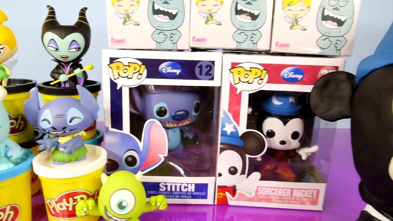 Play Doh Disney Mickey Mouse Sorcerer Pop + Disney Mystery Minis Toys + Surprise Play Dough Egg