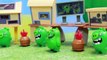 Angry Birds TNT Invasion Playset with Red Bird and Bomb Explosion of Bad Piggies City Using TNT