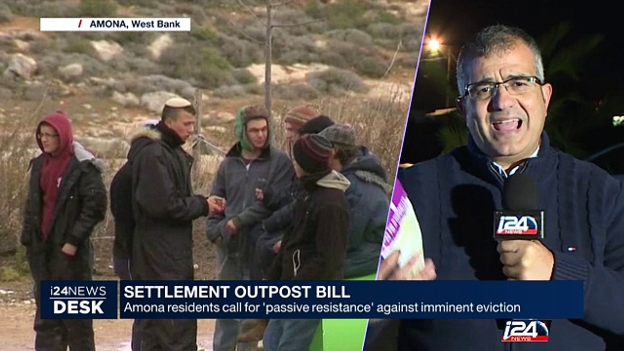 Amona residents call for 'passive resistance' against imminent eviction