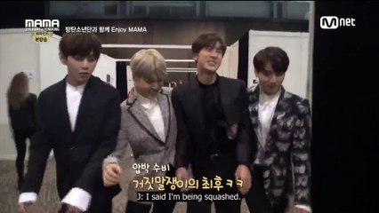 [ENG] 161209 BTS @ MAMA behind