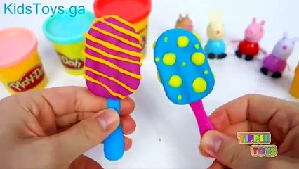 Peppa Pig Play Doh Ice Cream Cone Popsicle Food Yummy
