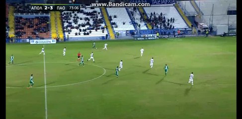 Giorgos Dasios own Goal - Apollon Smirnis vs Panathinaikos  2-4  15-12-2016