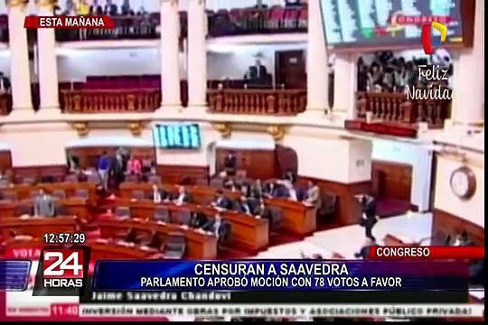 Congreso: censuran al ministro Jaime Saavedra con 78 votos a favor
