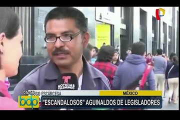México: cuestionan 'escandalosos' aguinaldos de congresistas