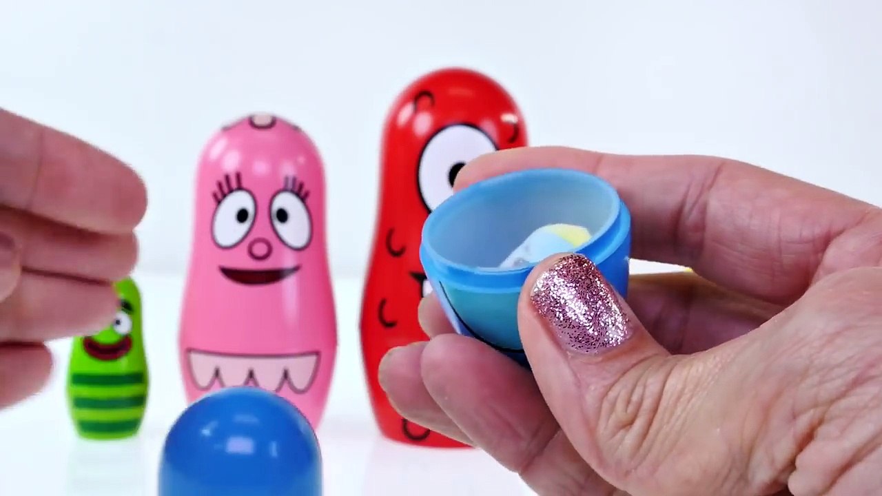 Yo Gabba Gabba STOP MOTION Play doh video --- Nesting Doll Toys Animation