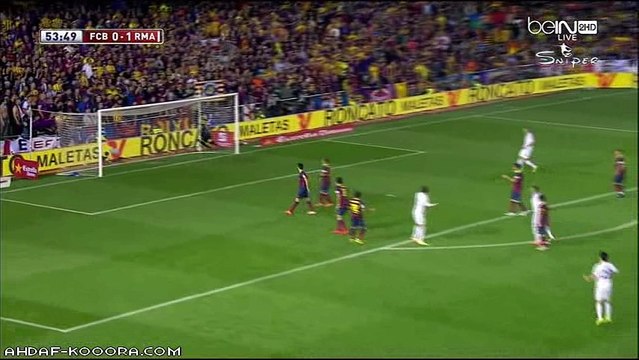 الشوط الثاني مباراة ريال مدريد و برشلونة 2-1 نهائي كاس اسبانيا 2014