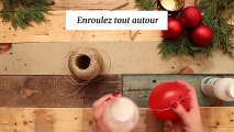 Une boule décorative en ficelle