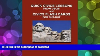 Free [PDF] Quick Civics Lessons from USCIS and Civics Flash Cards for Cut-Out