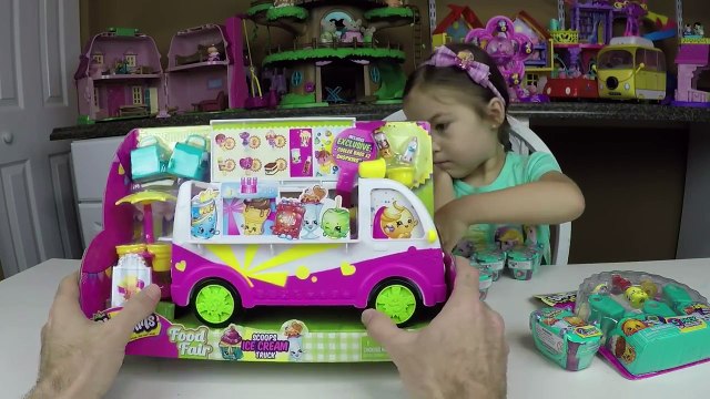 SUPER COOL SHOPKINS ICECREAM TRUCK SHOPKINS S3 BLIND BASKETS Surprise Toys Kid Friendly Toy Opening