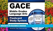 Hardcover GACE Middle Grades Language Arts Flashcard Study System: GACE Test Practice Questions