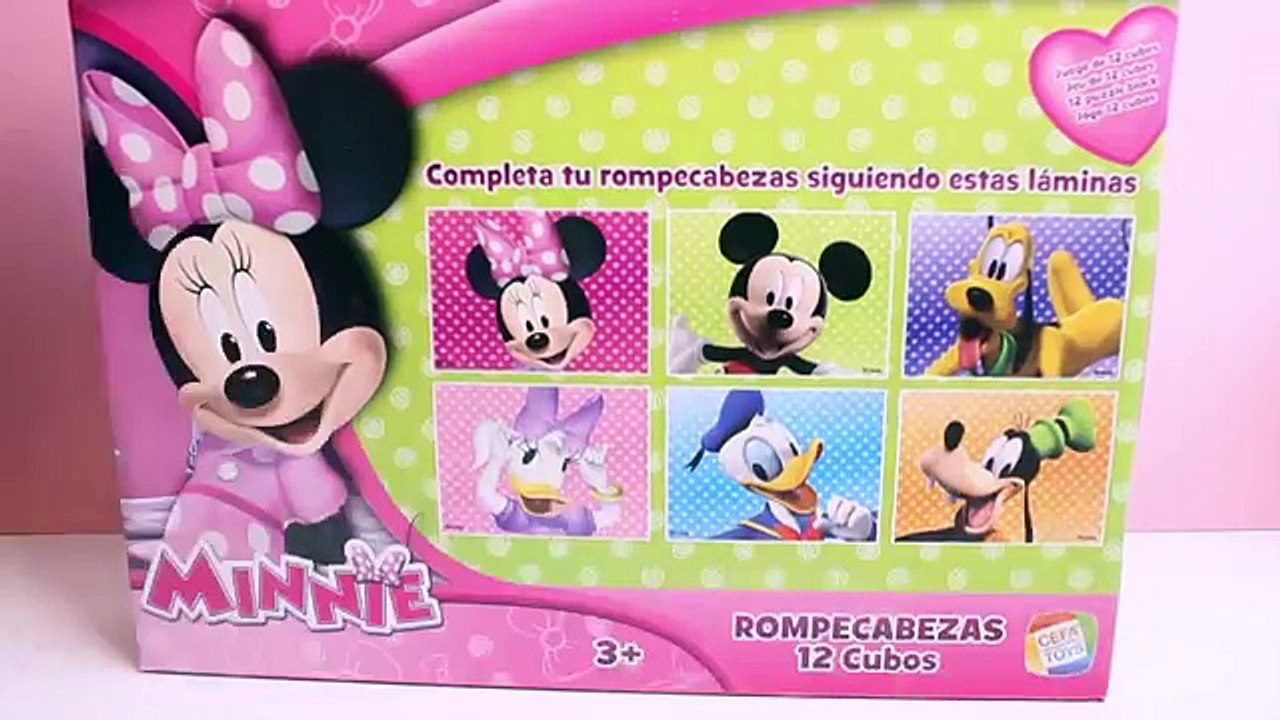Minnie Mouse Cubes Make Mickey Mouse Face Minnie Blocks Minnie Puzzle Minnie Mouse Bowtique Toys