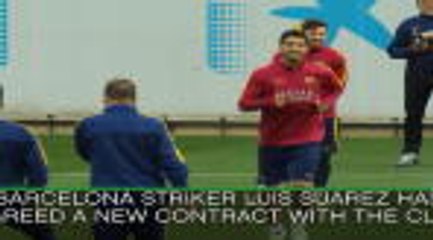 Tải video: Suarez agrees new Barca deal