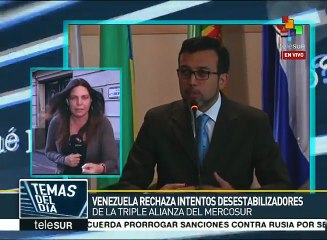 Descargar video: Rechaza Venezuela acciones desestabilizadoras en el MERCOSUR