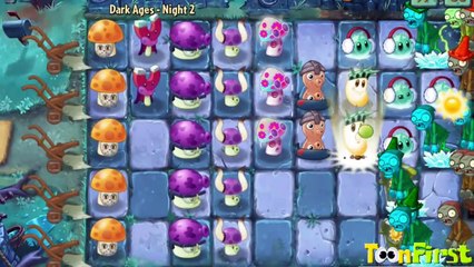 Plants Vs Zombies 2 Dark Ages: All NEW COSTUMES Pea-Nut, Magnet-Shroom Showdown