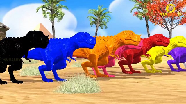 Color Dinosaurs Children Nursery Rhymes | Colors for Children | Animal Cartoons Finger Family Rhymes