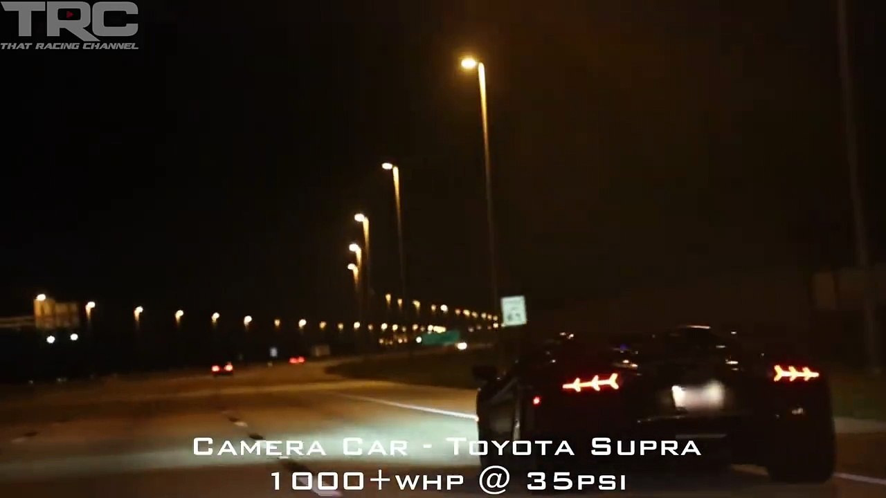 Lamborghini Aventador Challenges Toyota Supra On The Highway!