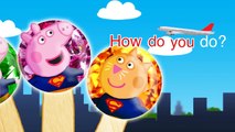 Peppa Pig Superman Lollipop Finger Family Nursery Rhymes Lyrics and More
