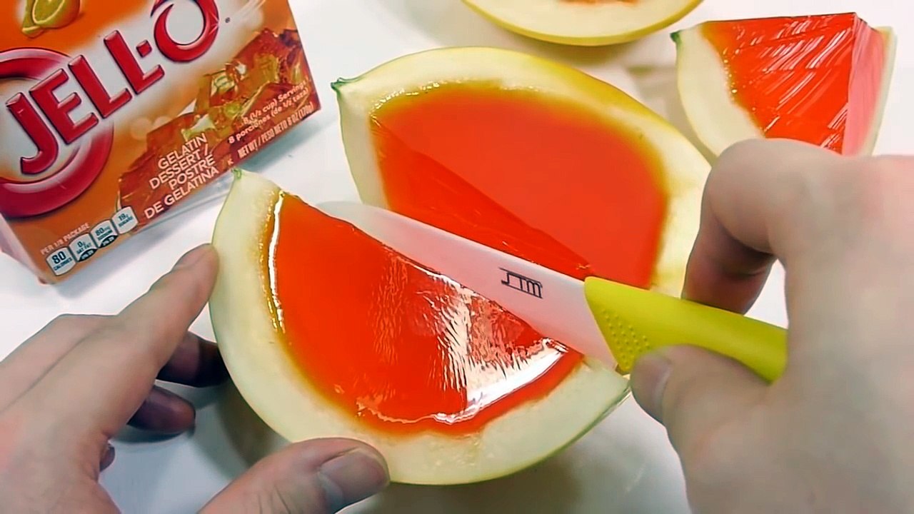 Play Doh Ice Cream Maker Shop - How to Make Gold Melon Orange Jello Gummy Pudding Learn Colors