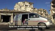 Tirs de snipers dans l'un des derniers quartiers rebelles d'Alep