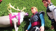 Anna Kidnapped! Frozen Family Kids, Anna, Kristoff CAMPING TRIP & HANS! Barbie Parody DisneyCarToys